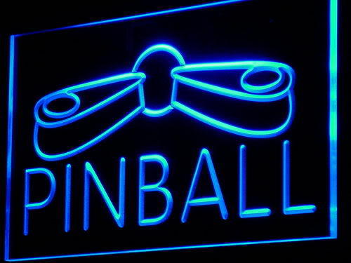 Pinball Game Room Display Decor Neon Light Sign